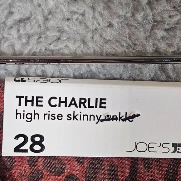 Joes High Rise Skinny Leopard Print Jeans Size 28 Red & Black Womens Denim Pants - Picture 9 of 16